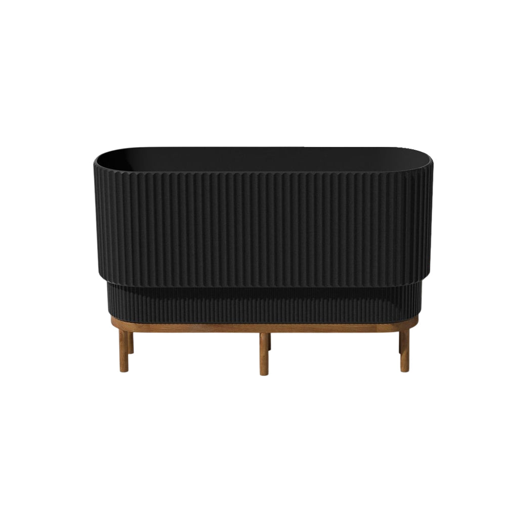 Maceta rectangular con patas
