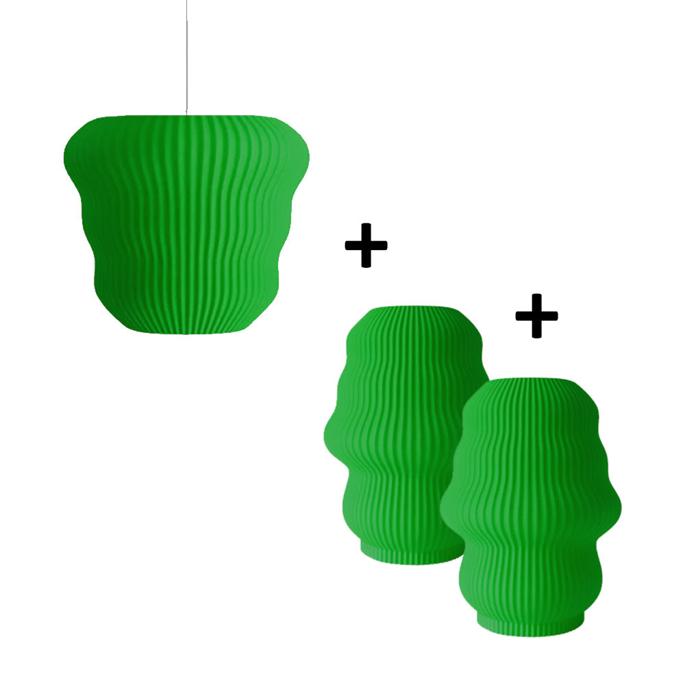 Set NAMI lámpara de techo + 2 veladoras